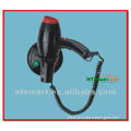 Professional AC motor hair dryer with 1,800W power and wave heating wire, compact design